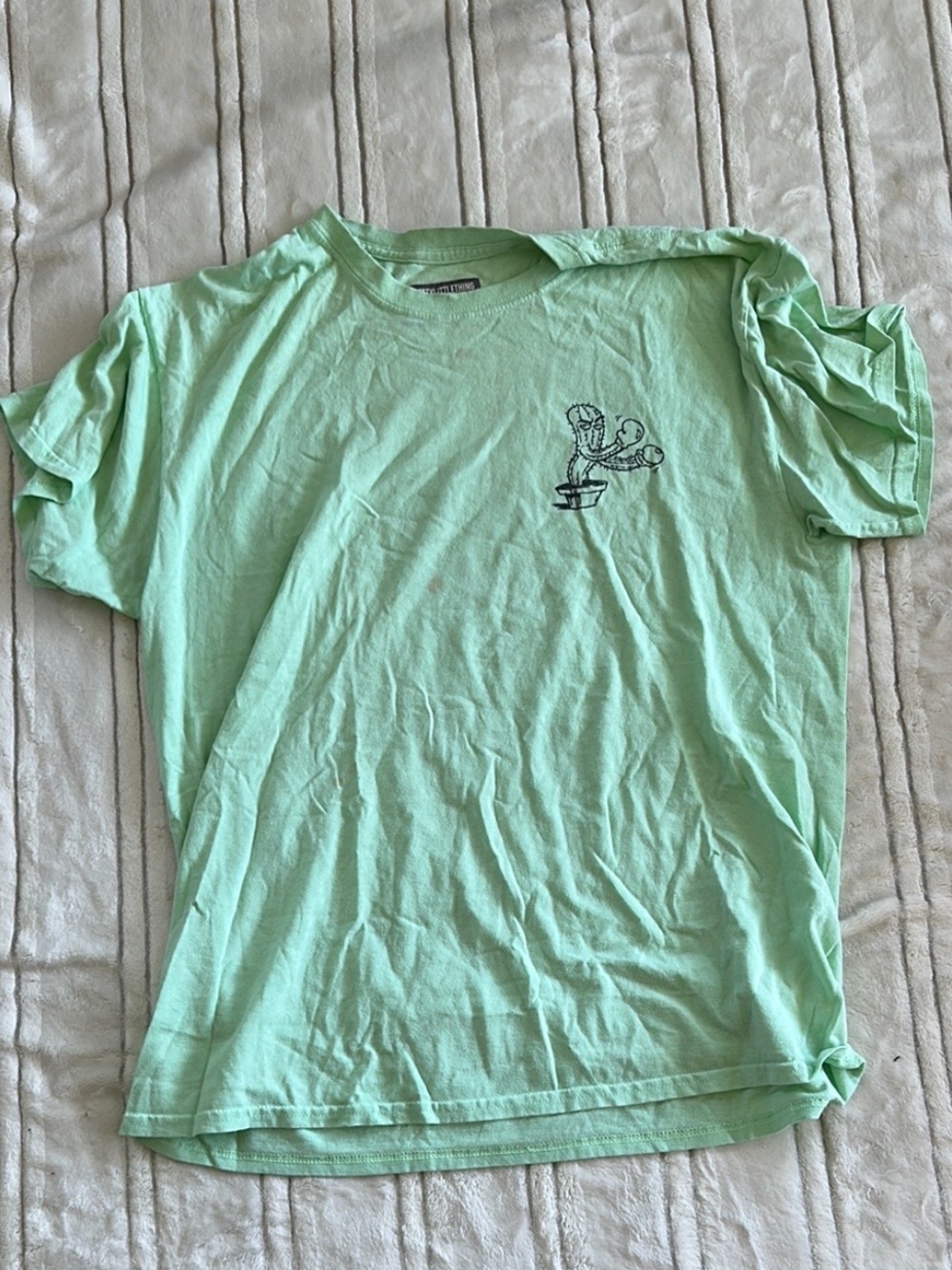 PrettyLittleThing Mint Green Crewneck Tee